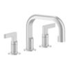 Gessi Inciso 58011#031 Смеситель для раковины на 3 отверстия с донным клапаном, излив 140мм, h=145мм Цвет: хром