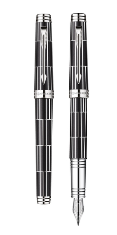 Ручка перьевая Parker Premier Luxury F565, Black CT, F (1876380)
