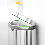 Мусорный бак Brabantia (30л) FB матовый с защитой от отпечатков, артикул 482007, производитель - Brabantia, фото 6