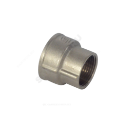 Муфта латунь никель переходная Ду 25х15 (1"х1/2") ВР/ВР SantechSystems
