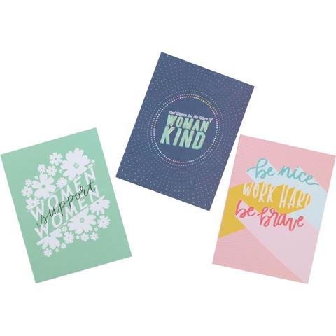 Набор блокнотов Happy Planner Journal Books «Woman Kind», 15,5×20 см - точка, линия, без линовки