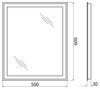 BelBagno SPC-GRT-1100-800-LED-TCH-WARM Зеркало с встроенным светильником и кнопочным выключателем