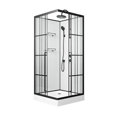 Душевая кабина Niagara Standart(90х90х225) черный, стекло прозрачное