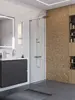 BelBagno UNO-L-1-TB-70-C-Cr Душевая перегородка универсальная с односторонним входом, стекло прозрачное, профиль хром, 700x2000 мм