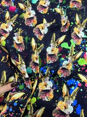 Кулир (принт). Кролик в красках