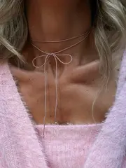 Плетеный шнурок, розовый / Pink