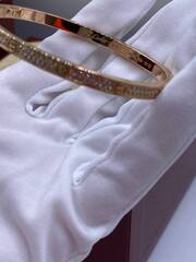 16237- Браслет LOVE small model pave lux качество white/rose/yellow VGOLD