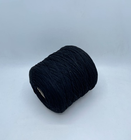 Бобинная пряжа (пр.Италия),250м/100 гр. 80%Меринос 20%Полиамид, Черный, 31568