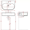 ArtCeram Atelier ATL003 17 00 *1 Раковина подвесная, 65x45, цвет: чёрный