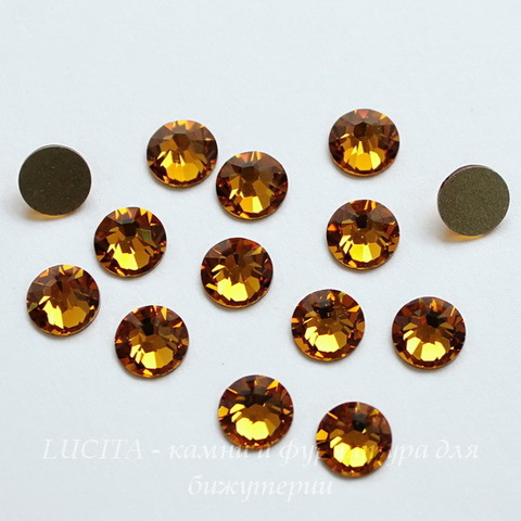 2058 Стразы Сваровски холодной фиксации Topaz ss12 (3,0-3,2 мм), 12 штук ()