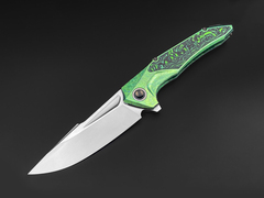 Складной нож Guerrero [M390 green CrystalTi green carbon]