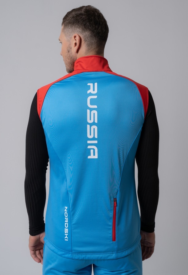 Nordski Premium лыжный жилет мужской синий-красный - 2