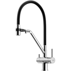 Sancos Dora SC4003CH Смеситель для кухни с гибким изливом и возможностью подключения фильтра для воды, цвет: хром фото