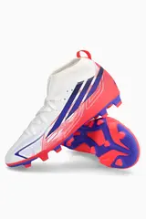 Бутсы adidas F50 Club Hyperfast Mid FG/MG Junior - белый