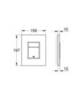 GROHE Skate Cosmopolitan 38732A00 Клавиша смыва для унитаза