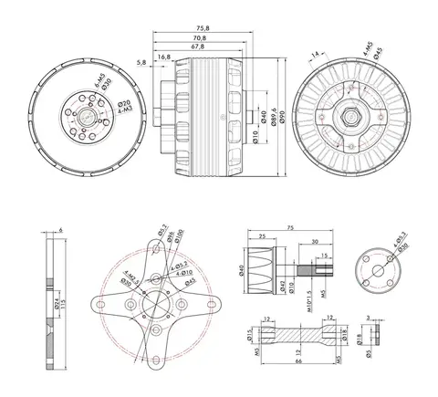 T-Motor AT8020 55CC KV180