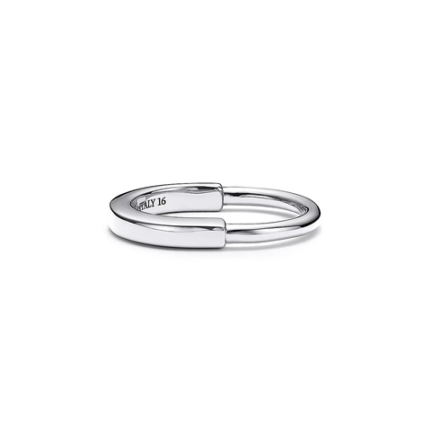 Кольцо из белого золота, Tiffany💠 Lock ring