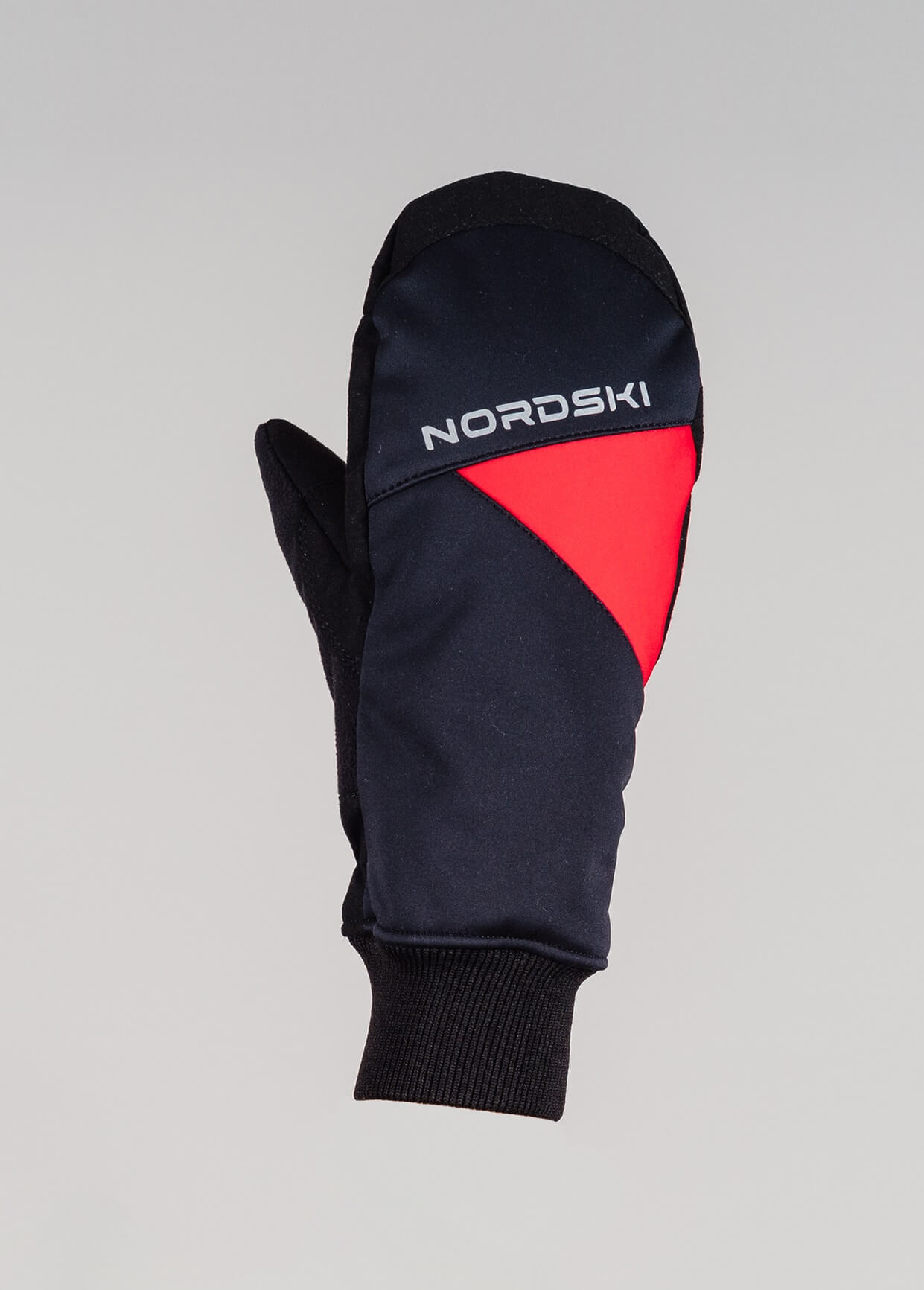 Теплые лыжные варежки Nordski Arctic WS black-red - 2