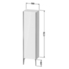 Duravit XViu XV1336LB122 Шкаф подвесной 1770x500x360мм с 3 стеклянными полками, 1 дверь, (петли слева), цвет: champagne matt/white high gloss