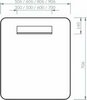 Ravak X000001568 Зеркало STRIP I 900x700 белое с подсветкой