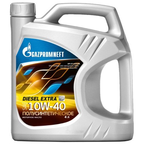 Моторное масло Gazpromneft Diesel Extra 10W-40 полусинтетическое 4л