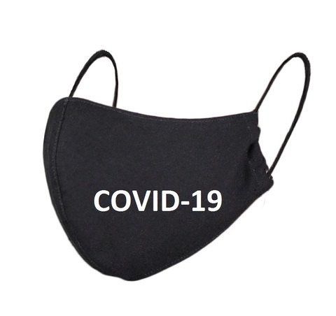Маска гигиеническая многоразовая (бязь) черный covid19