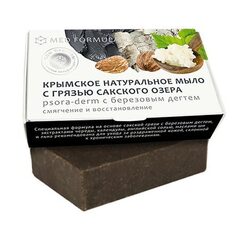 Мыло с грязью Сакского озера Med Formula «Psora-Derm с березовым дегтем» ТМ Мануфактура Дом Природы