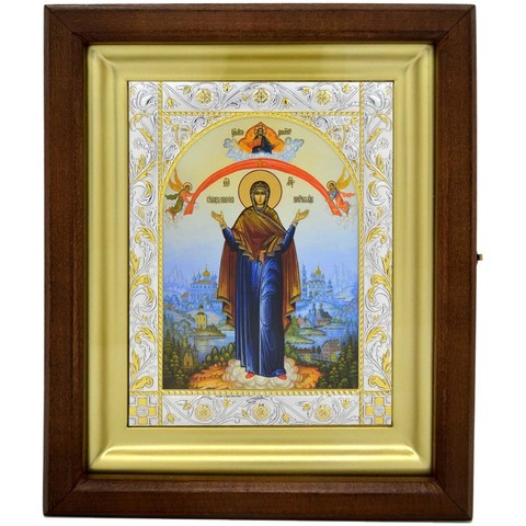 Икона Покрова Пресвятой Богородицы, писанная в монастыре.