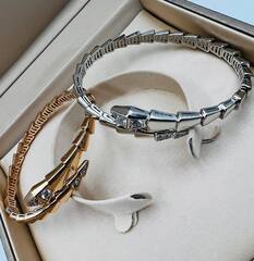 87089 - Браслет ЗМЕЯ -SERPENTI тонкий lux rose VGOLD