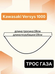 Трос сцепления для Kawasaki Versys 1000 / KLZ 1000 2012-2024