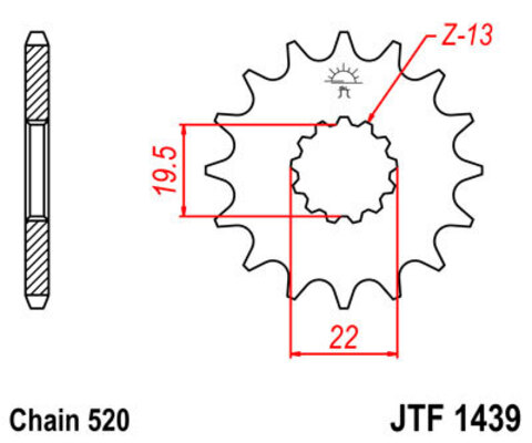 Звезда ведущая JTF1439 13