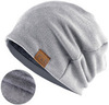 Картинка шапка-бини Skully Wear YZM-760-F light grey - 4