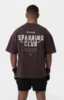 Футболка Boxraw Nakatani x Sparring Club Oversized Коричневый