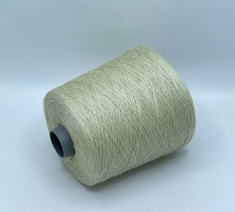 Бобинная пряжа, Linen, 1/960 960м, 100% Лен, Салатовый. 40760