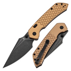 Фото Складной нож Tenable Fenrir, сталь Nitro-V, рукоять алюминий, бронзовый