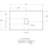 BelBagno KEP-80-CEM-W0 Столешница из керамогранита без отверстия под смеситель 816x468 Cemento