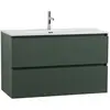 BelBagno UNO-MINI-1000-2C-SO-VO База под раковину подвесная с фрезерованными ручк. по всей длине фасада с двумя выкатн. ящ., Еловый Мат.,1000x395x608