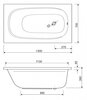 Cezares ECO-140-F-SCR-W37 Передняя панель для акриловой ванны, цвет: белый