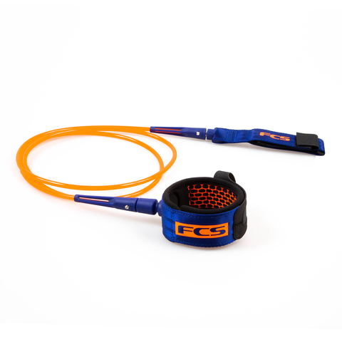 FCS 7' All Round Essential Leash Blood Orange/Navy