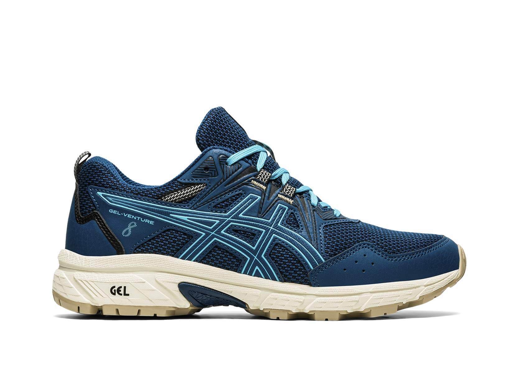 Asics Gel Venture 8 кроссовки-внедорожники для бега женские темно-синие (РАСПРОДАЖА)