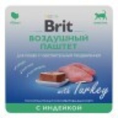 Brit Premium воздушный паштет для кошек с чувствительным пищеварение (индейка) 100 гр