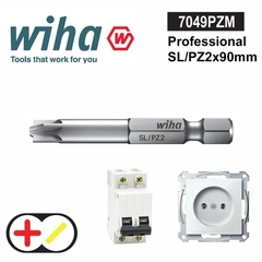 Бита для автоматов Plus/Minus SL/PZ2х90мм Wiha 7049PZM 32689