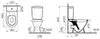 VitrA Norm Blum 9839B099-7201 Унитаз, сиденье термопласт, механизм смыва 3/6 л,универсальный выпуск
