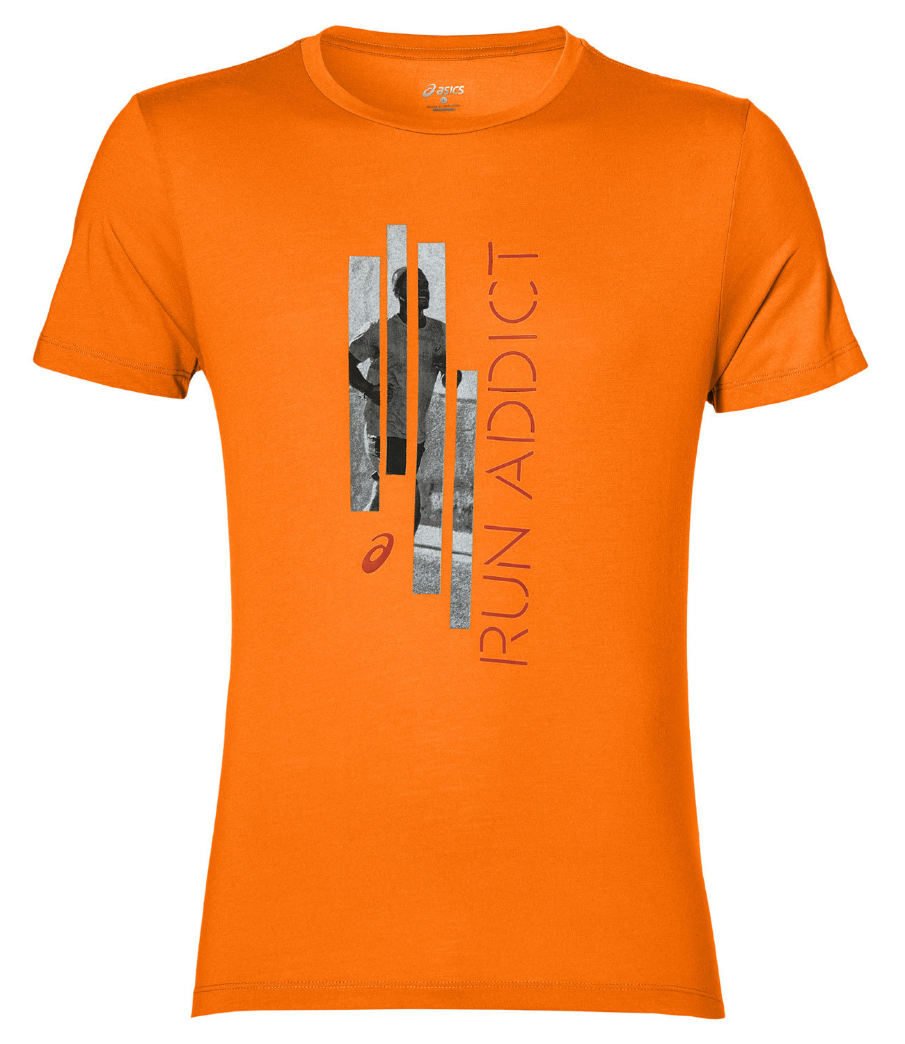 Беговая футболка мужская Asics Graphic SS Top оранжевая