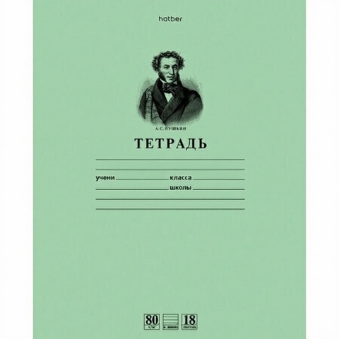 Тетрадь А5 18л линия 
