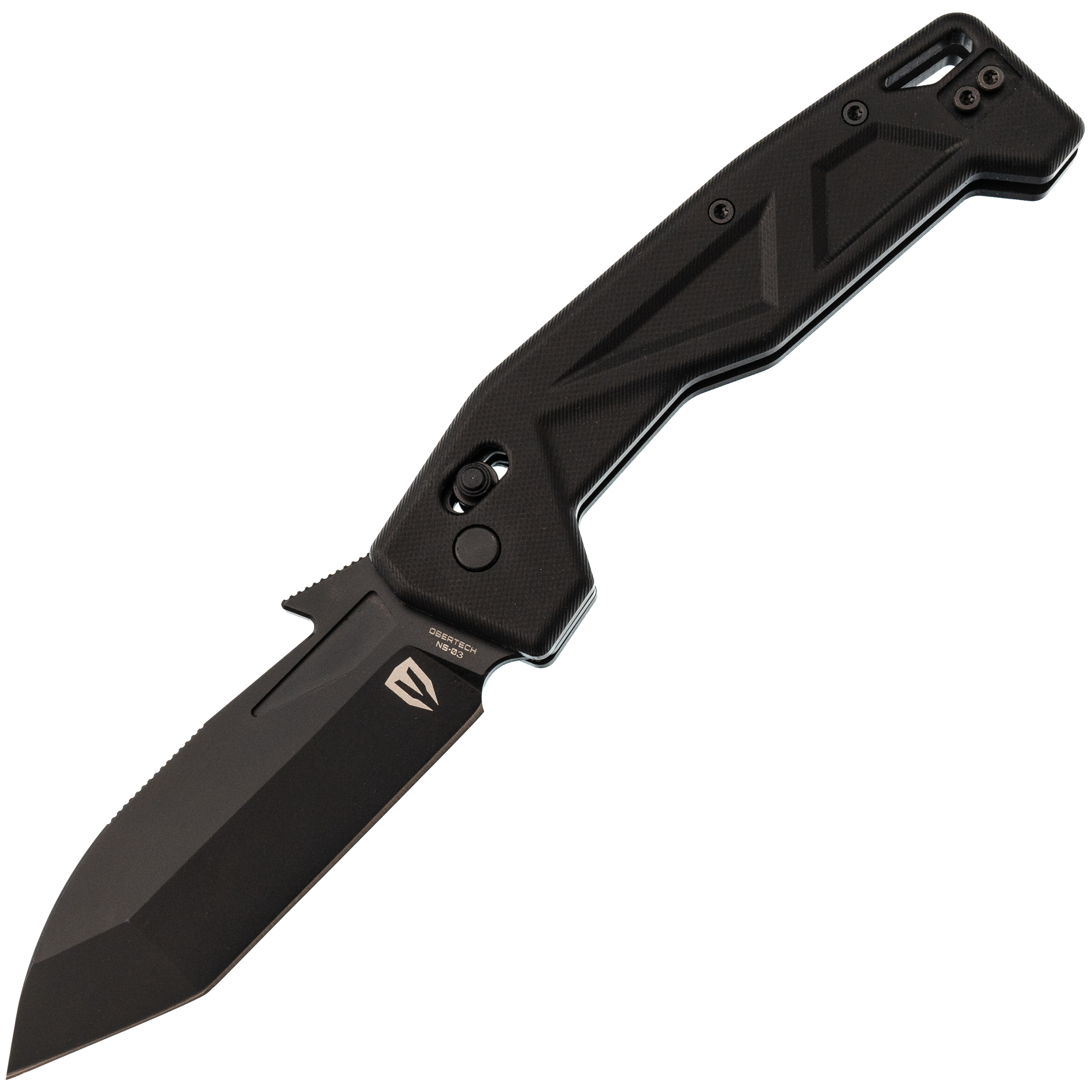 Складной нож Obertech ns-03 Tanto, сталь VG-10, рукоять G10, черный