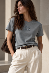 Хлопковая футболка Miu Miu, XS