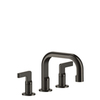 Gessi Inciso 58012#299 Смеситель для раковины на 3 отверстия без донного клапана, излив 140мм, h=145мм Цвет: nero XL