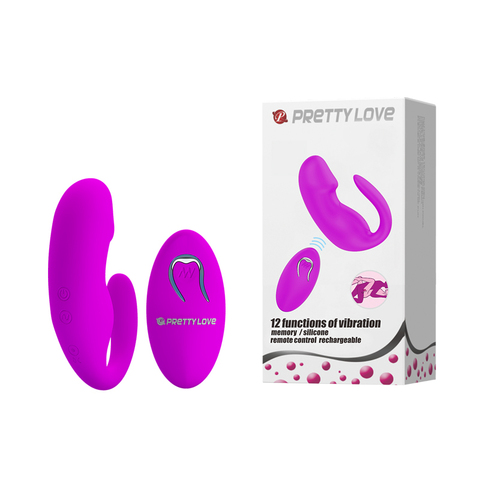Baile PrettyLove Виброяйцо с пультом ДУ для пар с выделенной головкой