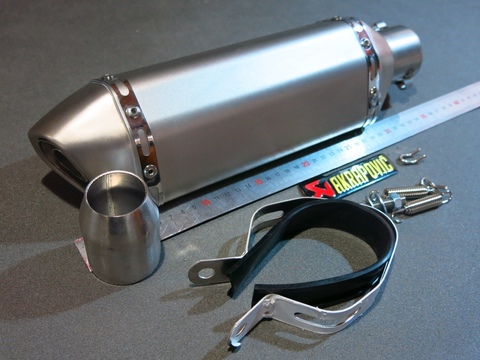 Глушитель Akrapovic Honda Suzuki Yamaha Kawasaki стальной для мотоцикла